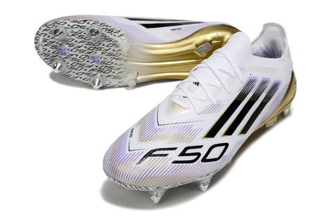 Бутсы F50 Elite SG White для мягкого грунта – скорость и контроль