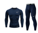 Термокомплект Nike Pro Combat темно-синий  s