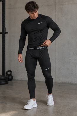 Термокомплект Nike Pro Combat чорний S